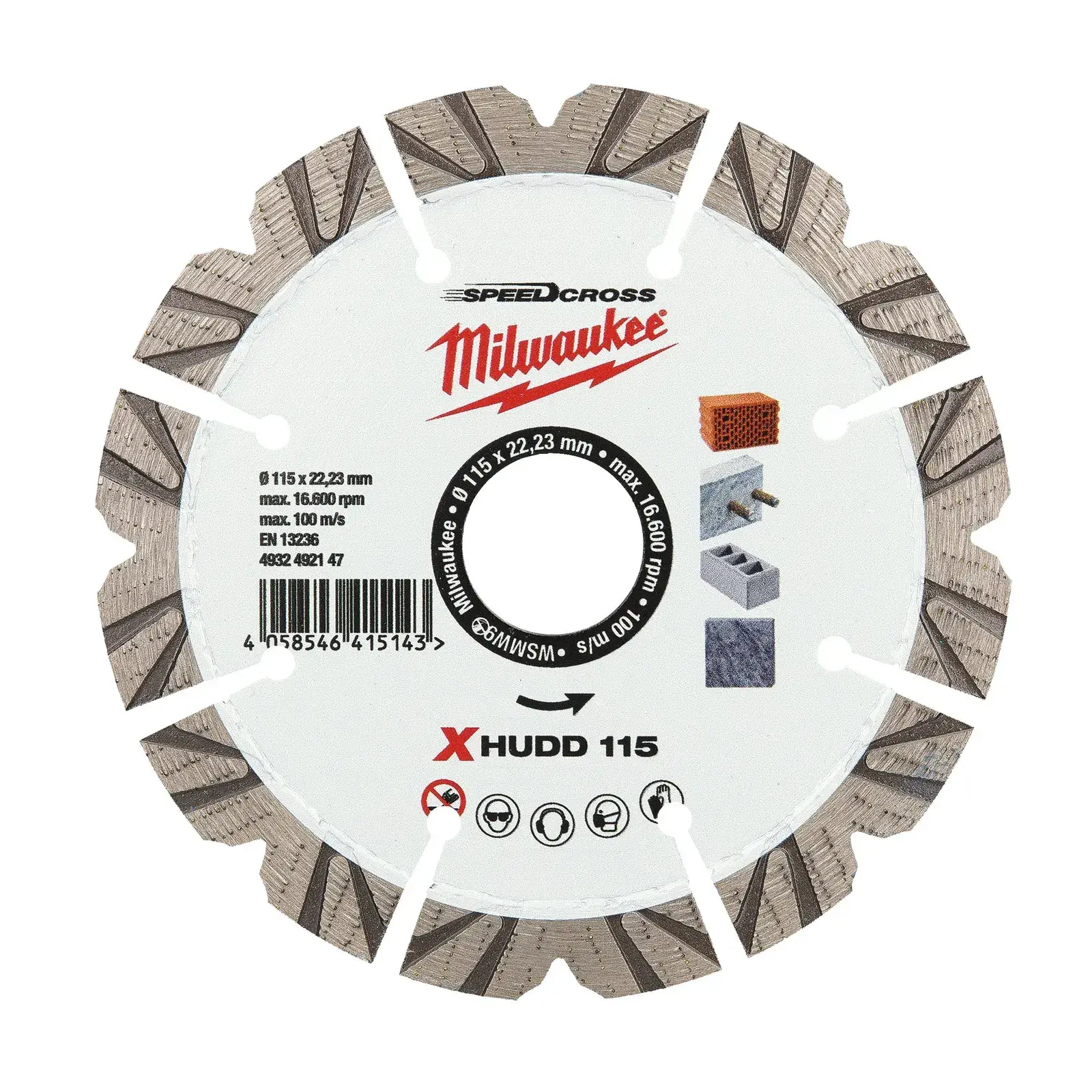 DIAMANTNA REZALKA Speedcross XHUDD 125  MILWAUKEE