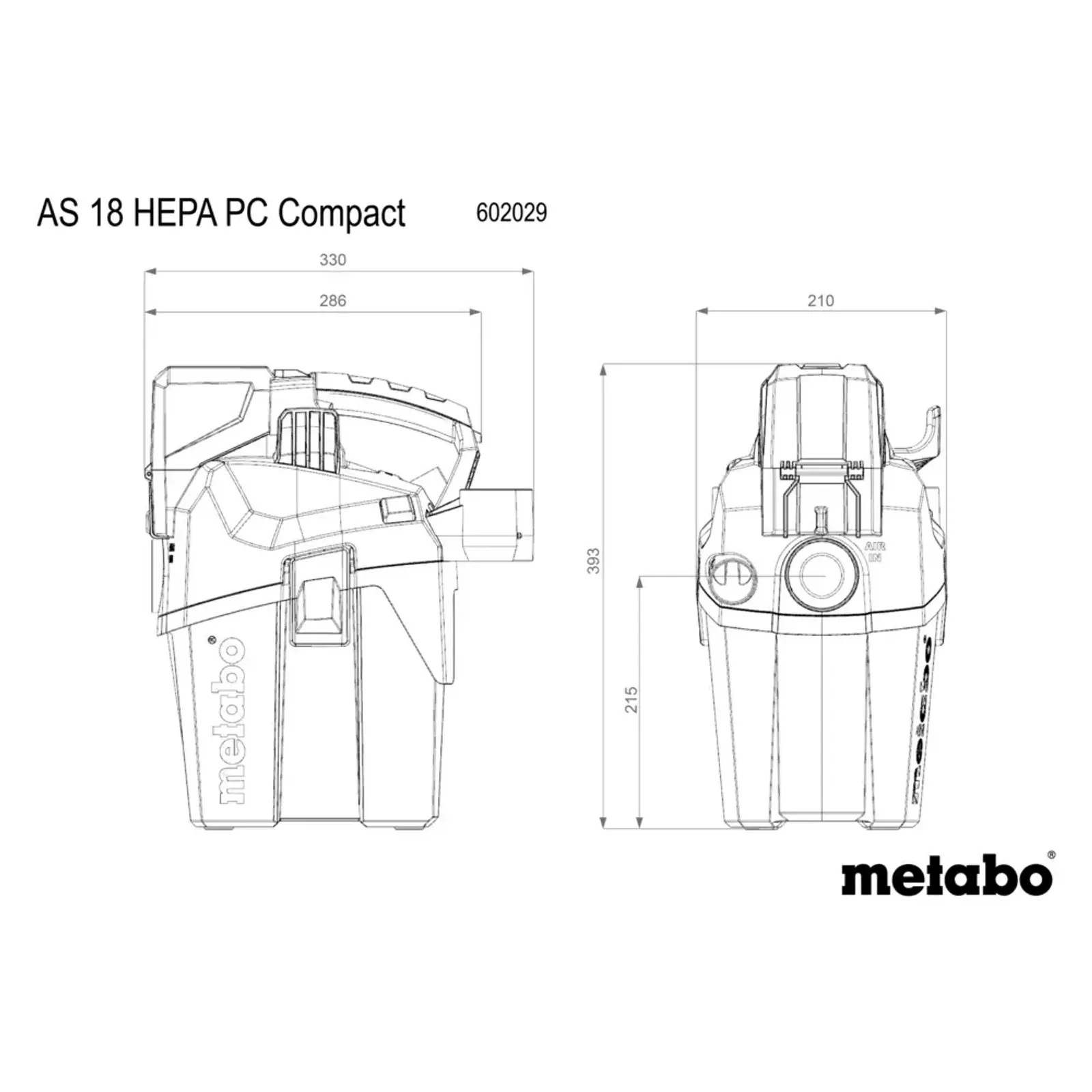 SESALNIK AS 18 HEPA PC METABO – slika 3
