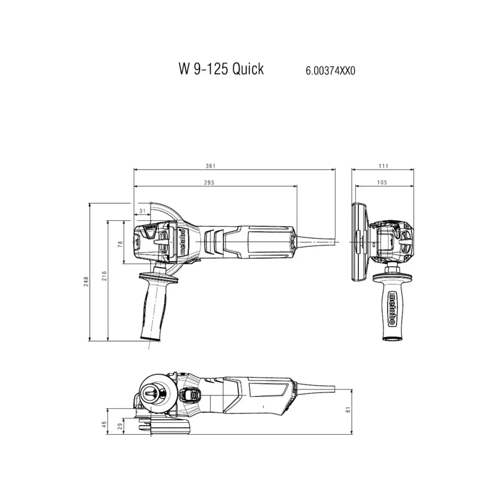 KOTNA BRUSILKA W9-125 QUICK – slika 2
